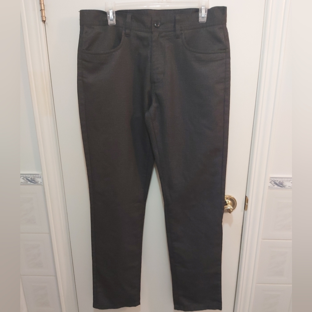 PERRY ELLIS Dark Grey Men's Formal Pants size 32 x 32